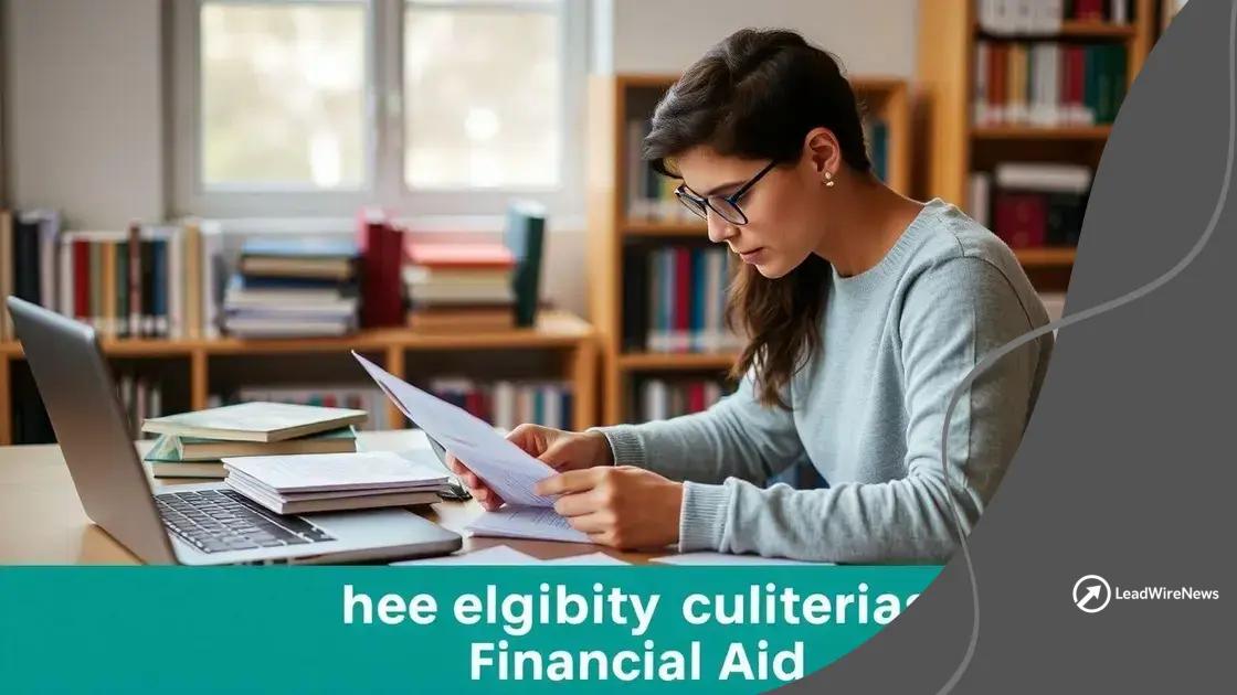 Understanding eligibility criteria