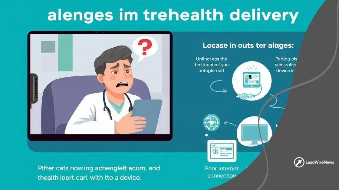 Challenges in telehealth service delivery